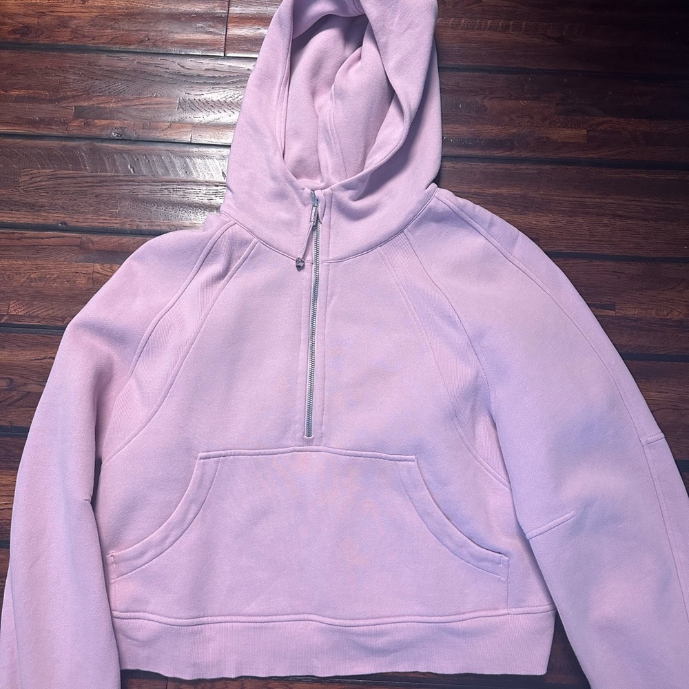 Light Pink Lululemon Oversized Half-Zip Hoodie Size M/L